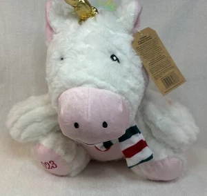 PetSmart Bliss 2023 White Unicorn Plush 11" w/ Squeaker & Scarf New NWT - Picture 1 of 9