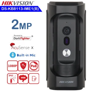 Hikvision DS-KB8113-IME1(B) POE 2MP Outdoor IP Station Vandal-Resistant Doorbell - Picture 1 of 8