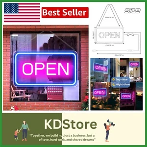 Ultra Bright 16" x 9" Neon LED Open Sign with 79in Cable - Perfect for Retail - Picture 1 of 10