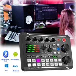 Professional Audio Mixer Live Sound Card with DJ Mixer Effects and Voice Changer - Picture 1 of 14