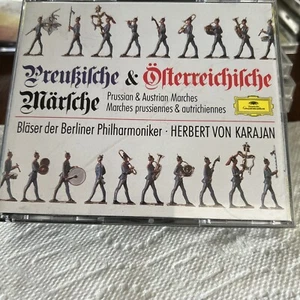 Prussian and Austrian marches Karajan Berliner Philarmoniker 2CD 1974 DG tested - Picture 1 of 7