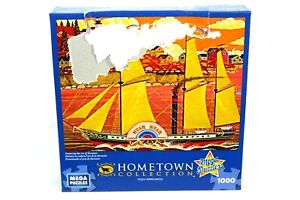Ocean Star Boat Hometown Collection 1000 Piece Heronim Puzzle Sealed Box Defects