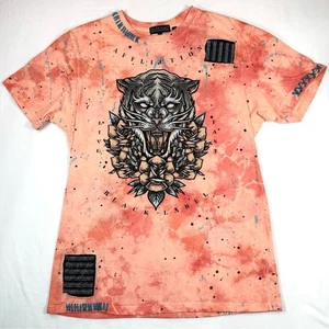 AFFLICTION Black Label Mens Tiger Swords Embellished Tee M Streetwear Rock Biker - Picture 1 of 16