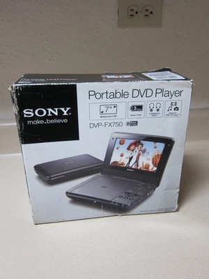 New Sony Portable DVD Player DVP-FX750 Wide Screen 7" - Image 1 of 4