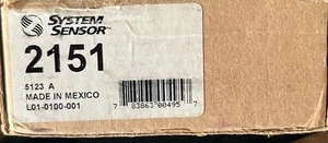 Fire Alarm System Sensor 2151 Smoke Detector New Free Shipping - Picture 1 of 1