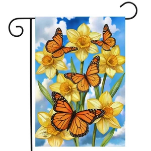 Briarwood Lane Monarch Butterflies Garden Flag - Picture 1 of 4