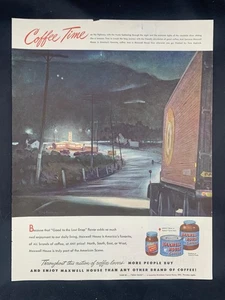 Anuncio de revista* - 1948 - Maxwell House Coffee - Obra de arte Tore Asplund - Imagen 1 de 1