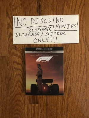 SLIPCOVER ONLY F1 The Movie 4K UHD Ultra HD Blu-ray SLIP COVER ONLY Formula Pitt - Image 1 of 2