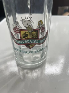 Wuppertaler Brauhaus Bierglas Bierkrug 0,4L Glas Bierkrug, 1997 - Bild 1 von 4