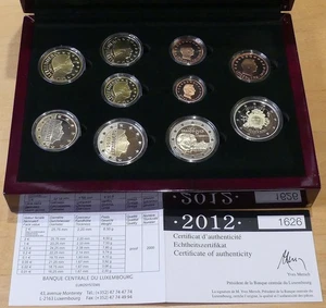 KMS  € Luxemburg 2012 7,88 Euro Kursmünzsatz 2000 Stück Etui Zertifikat PP Proof - Bild 1 von 3