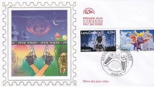 Frankreich 2005 FDC Héros Von Spiele Video yt 3845 Und - Imagen 1 de 1