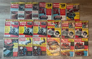 Vintage lot of 17 Motor Trend Magazines 1957 & 1958 - Bild 1 von 4