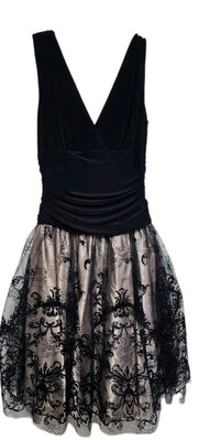 Vestido Granero Sin Mangas Azul Marino Formal Talla 6 Nuevo con Etiquetas Vestido Midi  Foto 1 de 4