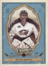 2009-10 Upper Deck Champ's Blue Jackets Hockey Card #29 Steve Mason