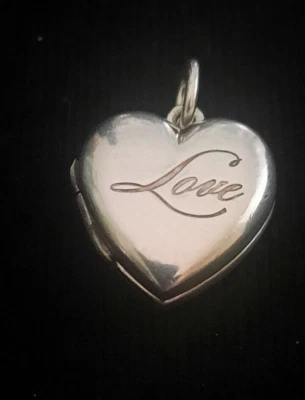 Tiffany Co. Love Heart Photo Locket ONLY Silver 925  VTG Rare Charm Pendant - Image 1 of 4