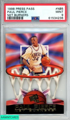 Press Pass Net Burners Paul Pierce 1998 #NB5 novato radiocontrol Boston Celtics PSA 9 como nuevo Foto 1 de 3