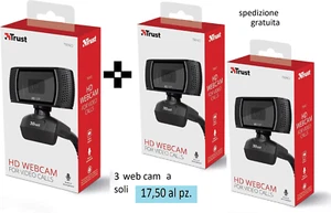 3 web cam - Trust Trino HD Webcam mit Mikrofon, 1280 x 720, 30 FPS, - Photo 1/4