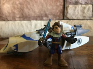 Star Wars Galactic Heroes Barc Speeder w/Anakin Skywalker Pull Back and Go - Picture 1 of 5