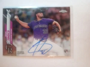 2020 Topps Chrome Jesus Tinoco Rookie RC Auto #RA-JT Rockies - Picture 1 of 2