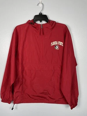 Florida State Seminoles Champion Red Windbreaker 1/2 Zip Jacket Size Small - Image 1 of 4