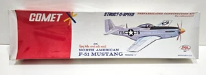COMET F-51 P-51 MUSTANG 13" WINGSPAN #2304 NEW STRUCT-O-SPEED BALSA PLANE KIT - Picture 1 of 1