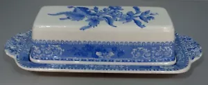 Spode CAMILLA BLAU Steingut 1/4# BUTTERSCHALE - Bild 1 von 3