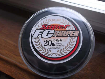 Fluorocarbono de francotirador Sunline Super FC de 20 libras (9,1 kg) 1200 yardas. (1097 m) Foto 1 de 4