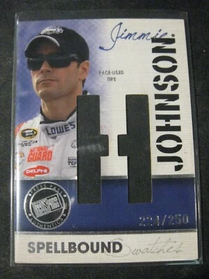 JIMMIE JOHNSON 2010 Press Pass Eclipse Spellbound Tire Swatch "H" #SS-JJ 224/250 - Image 1 of 3