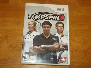 Top Spin 3 - (Nintendo Wii) *Game & Case - w/Manual - Tested* - Picture 1 of 5