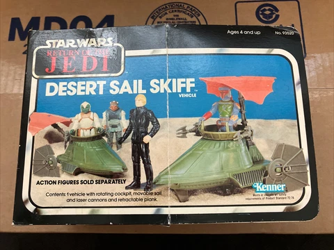 Sealed Vintage Star Wars Desert Sail Skiff Vehicle Kenner 1983 Cover