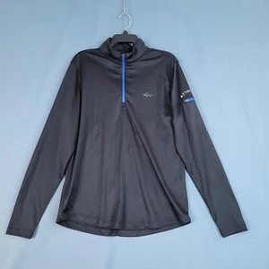 Greg Norman Play Dry Felpa Pullover Golf Uomo 1/4 Zip Manica Lunga Taglia M - Foto 1 di 10