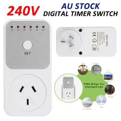 240V Digital Timer Switch Electric Automation Power Socket Countdown Timer AU - image 1 of 4