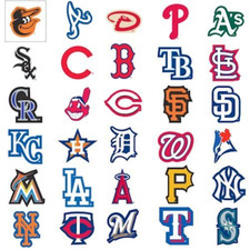 MLB Team Logo Decal Stickers Baseball CHOOSE YOUR TEAM INDOOR USE ONLY 