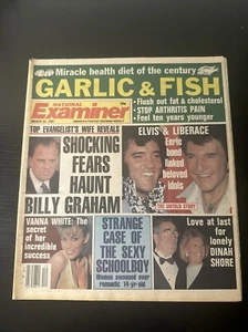 Vintage Tabloid National Enquirer Mag March 24 1987 Elvis Liberace Dinah Shore - Picture 1 of 16