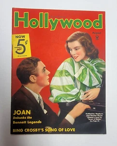 Vintage August 1935 Hollywood magazine Katherine Hepburn Charles Boyer - Imagen 1 de 1