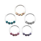 Tragus Septum Daith Helix Ear Cartilage Nose Ring Sterling Silver Hoop 5/16" 18G