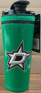 DALLAS STARS 26oz 4D STAINLESS STEEL ICE SHAKER BOTTLE W/HANDLE WINCRAFT 🏒 - Picture 1 of 5