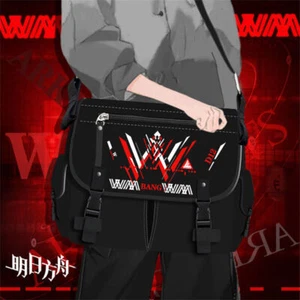 Arknights W Operator Men's Shoulder Bag Black Leisure Satchel Crossbody Bag Gift - Picture 1 of 9