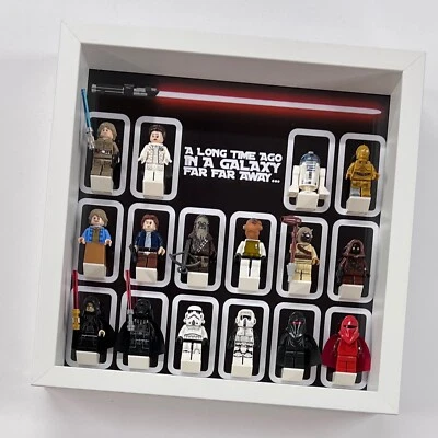 Vitrinenrahmen für Lego® Star Wars Logo Minifiguren Figuren 27cm