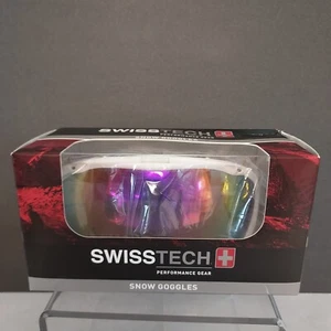 Swisstech NIB Adventure White Ski Goggle Mask Dual Lens Anti-Fog Coatings Box - Picture 1 of 2