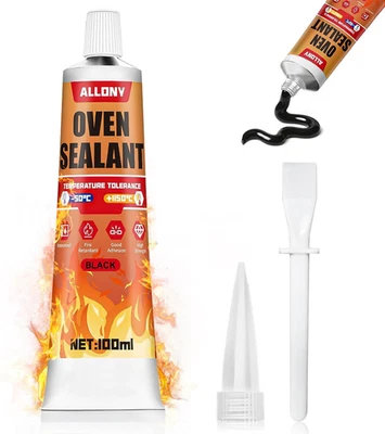 Silicone Alta Temperatura, Silicone Nero, Silicone Alta Temperatura per Stufe, C - Immagine 1 di 4