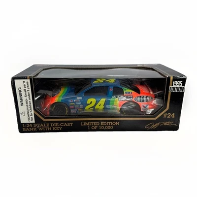 NASCAR #24 Jeff Gordon Dupont die cast Racing Champions Stock Car 1:24 95 Bank - Image 1 of 4