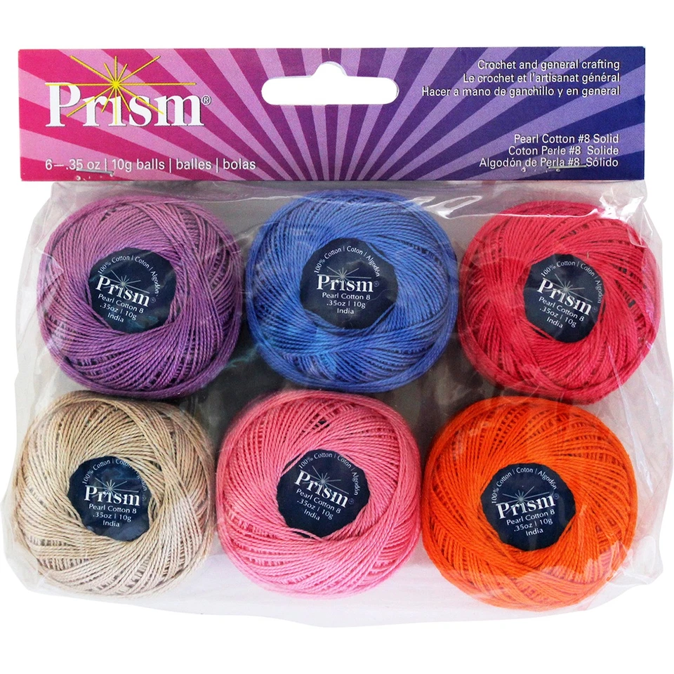 DMC 74508  Prism Pearl Cotton Size 8 6/Pkg-Solid - Image 1 of 1