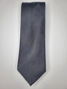 Corbata Lands' End / Rayas negras sobre negras / 100 % poliéster / L-57 pulgadas y W-2,75 pulgadas - Imagen 1 de 5