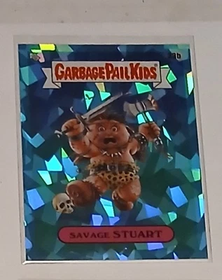 2020 Topps Garbage Pail Kids Sapphire Teal  /99 Savage Stuart 33b *Bookend* - Image 1 of 2