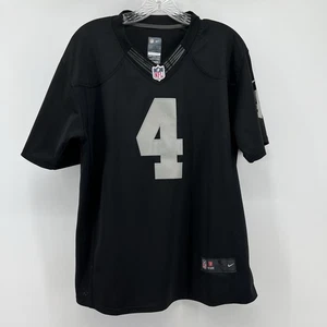 Derek Carr Raiders Jersey #4 Nike On Field NFL Players Youth XL 26.5” X 21” - Picture 1 of 8
