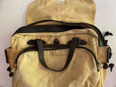Filson Padded Laptop Bag/Briefcase - Tan - Image 1 of 4