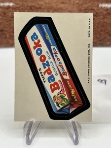 Vintage 1974 Topps Wacky Package Tuffs Badzooka Guggle Bum Sticker Card (B) - Picture 1 of 2