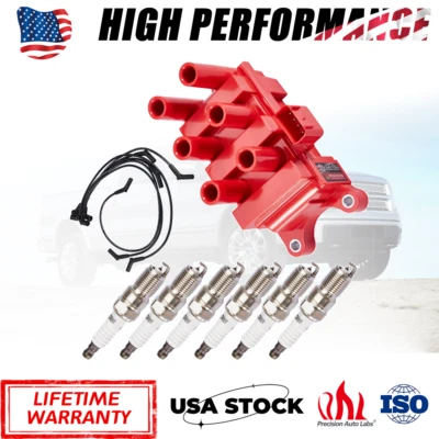 Ignition Coil + Spark plug & Wires For Ford F150 E150 Taurus Mazda Mercury FD498 Foto 1 de 4