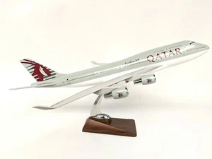 Qatar Airlines 747 Large Plane Resin Model  - Picture 1 of 10